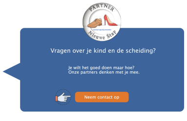 button om vraag te stellen over kind en scheiding op nieuwe stap