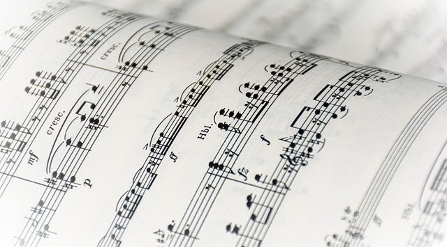 muzieknoten symbool voor lied voor gescheiden ouders